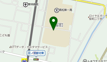 桜町中学校の地図画像
