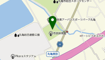 丸亀市民体育館の地図画像