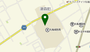 丸亀城西高校(第2体育館)の地図画像