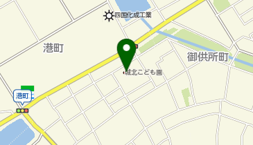 城北こども園の地図画像