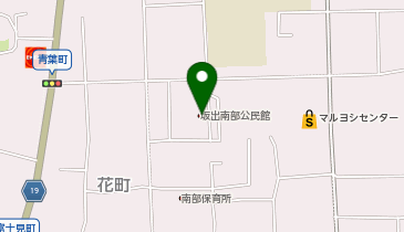 南部公民館の地図画像