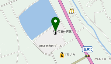 市民体育館の地図画像