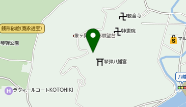 琴弾山の地図画像