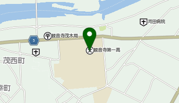 観音寺第一高等学校の地図画像