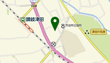 津田公民館の地図画像