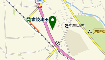 津田保健センターの地図画像