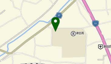 津田高等学校の地図画像
