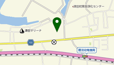 旧鶴羽小学校運動場の地図画像