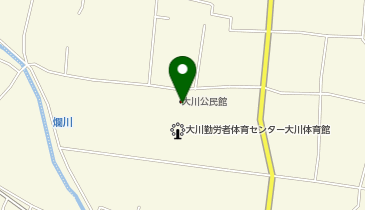 大川公民館の地図画像