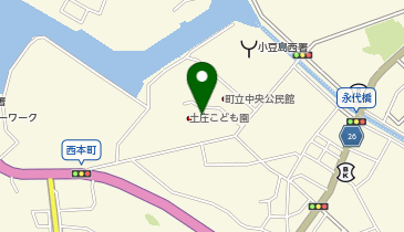 土庄こども園の地図画像