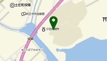 土庄小学校体育館の地図画像