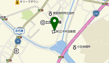 土庄町立中央図書館の地図画像