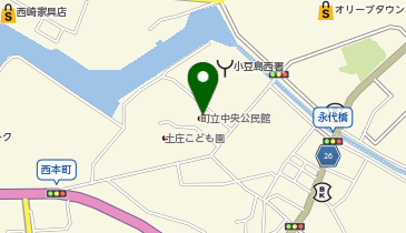 土庄町立中央公民館の地図画像