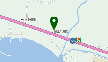 蒲生公民館の地図画像