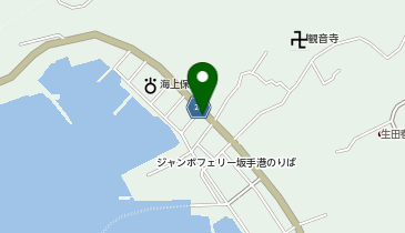 坂手公民館の地図画像
