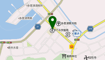 RITA学園高等学校の地図画像