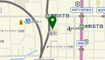 萱町公園の地図画像