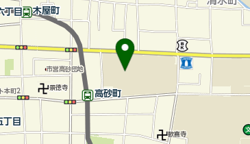 勝山中学校グラウンドの地図画像