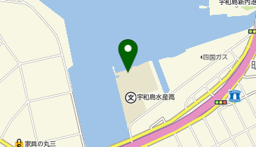 宇和島水産高等学校の地図画像