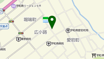 浅田精肉店前社保駐車場の地図画像