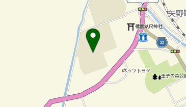 八代中学校グラウンドの地図画像