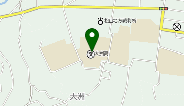 県立大洲高等学校の地図画像