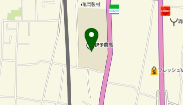 伊予農業高等学校の地図画像