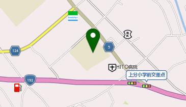 上分小学校グラウンドの地図画像