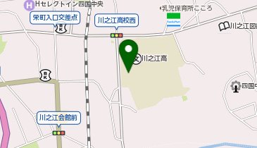 川之江高等学校の地図画像