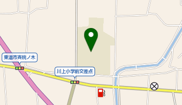 東温市立川上小学校グランドの地図画像