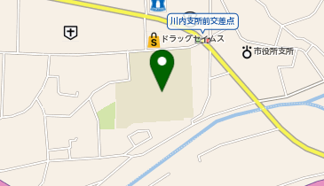 東温市立川内中学校グランドの地図画像