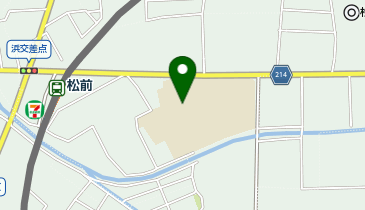 松前中学校の地図画像