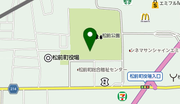 松前公園の地図画像