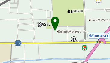 松前町総合福祉センターの地図画像