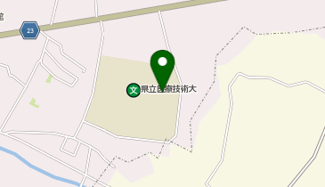 県立医療技術大学の地図画像