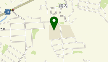 横内小学校の地図画像