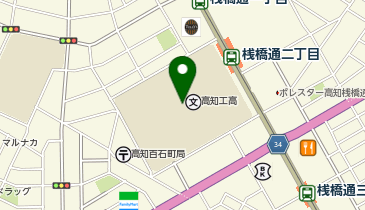 高知工業高等学校の地図画像