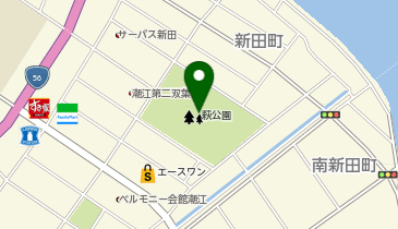 萩公園の地図画像