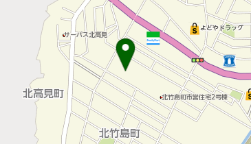 北竹島町市営住宅2号棟の地図画像