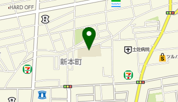 日高特別支援学校高知しんほんまち分校(高知国際中学校夜間学級)の地図画像