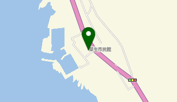 菜生市民館の地図画像