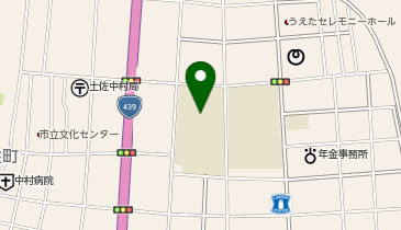 中村小学校校舎の地図画像