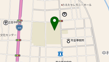中村中学校校舎の地図画像