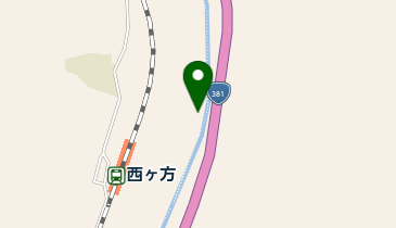 西ヶ方集会所の地図画像