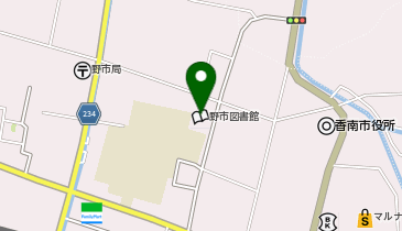 野市図書館の地図画像