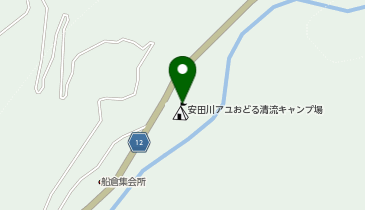 アユおどる清流キャンプ場の地図画像