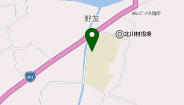 北川中学校の地図画像