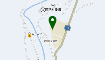 馬路中学校体育館の地図画像