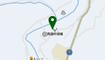 馬路村集会センターうまなびの地図画像