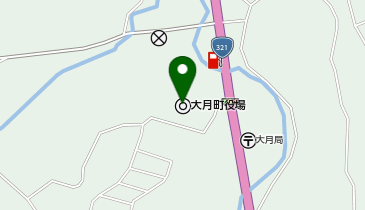大月町役場の地図画像